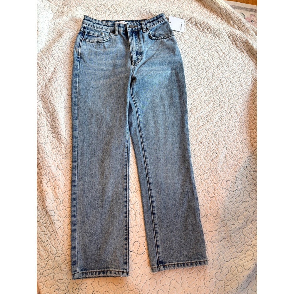 O'Neill Womens Straight Leg‎ Light Wash Denim Jeans Size 26